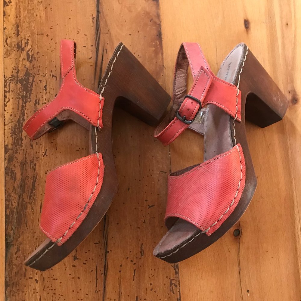 Orange Clog Sandals - Town Shoes